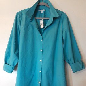 OLD NAVY BUTTON DOWN TURQUOISE SHIRT